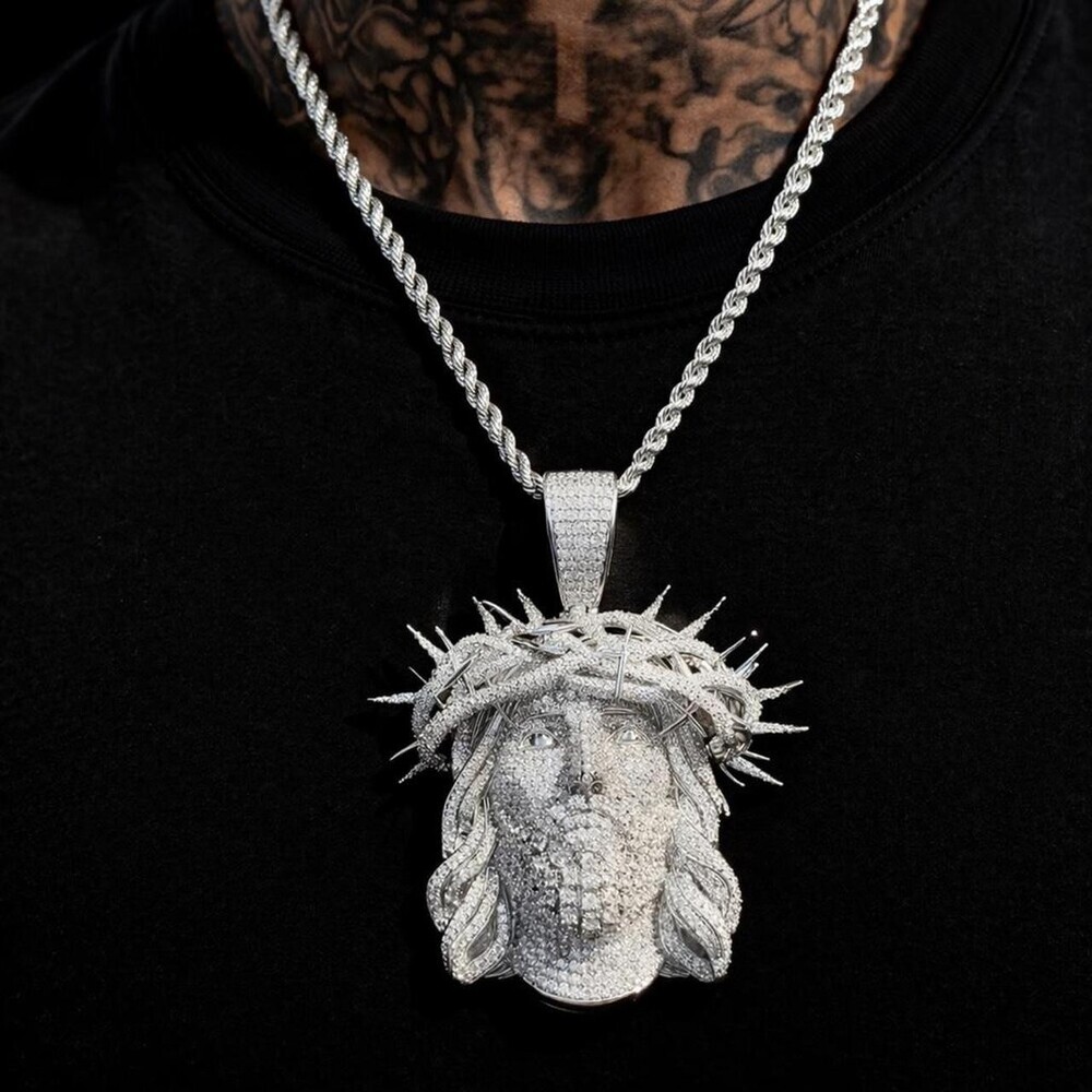 Jesus Pendant With 24 Inch Rope